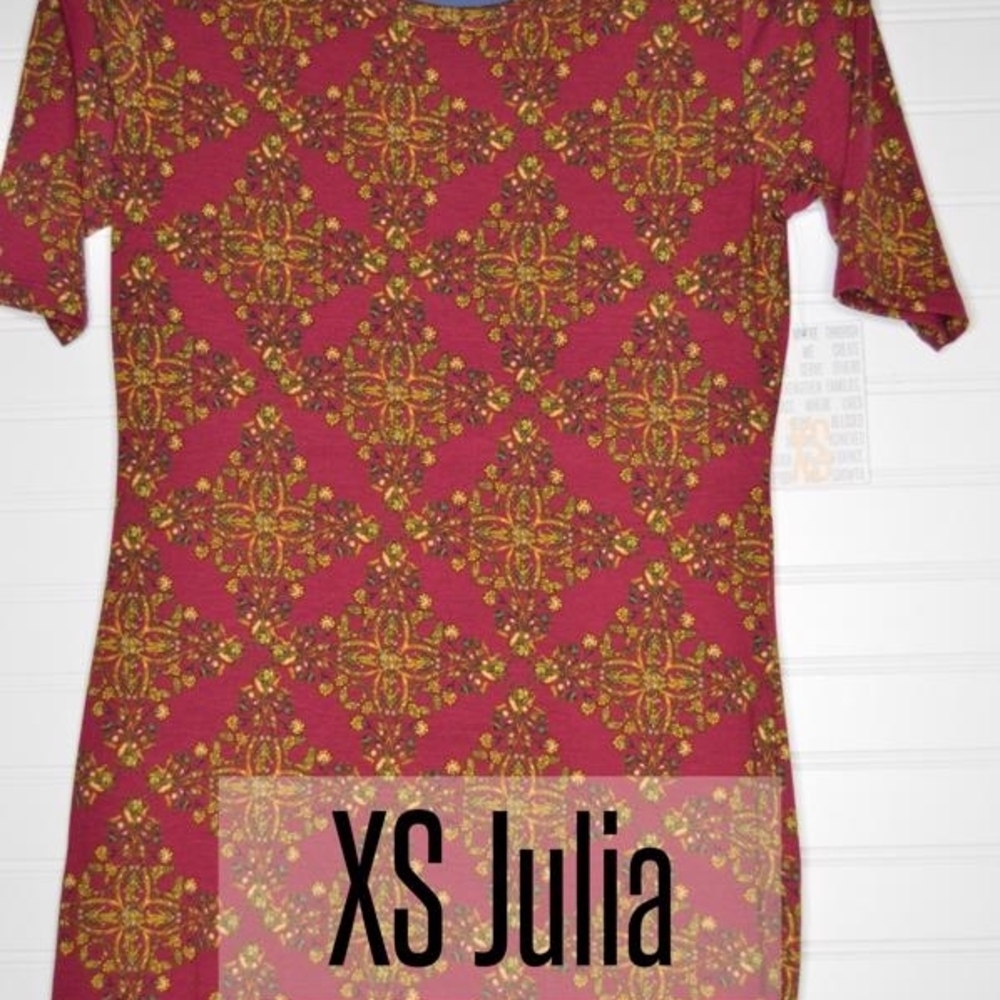 Women's Patterned Top - Red and Yellow